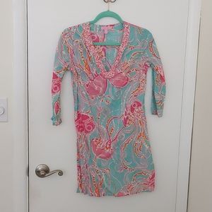 VINTAGE Lilly Pulizter cotton tunic made in India XS